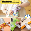 Portable Mini Sealing Machine 2-in-1 Snack Plastic Bag Heat Sealing Machine